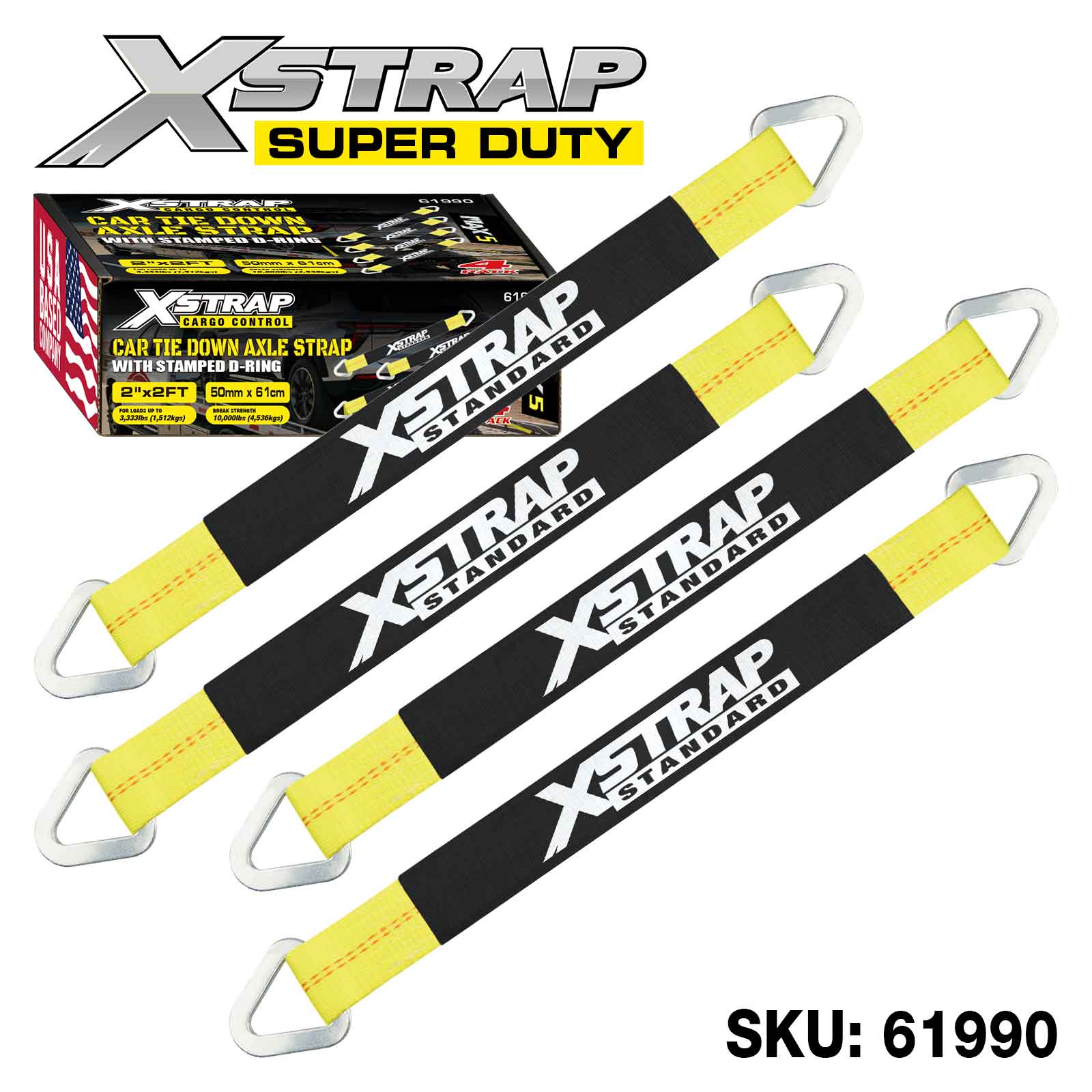 Xstrap 61990 4PK Alex Strap 3300lb SWL